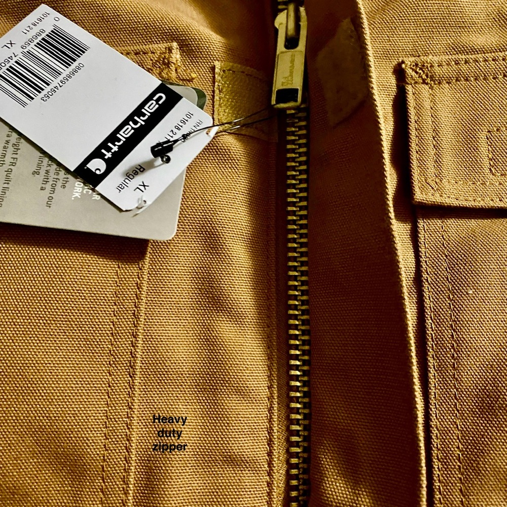 Carhartt FR Flame Resistance duck quilt lined work jacket XL NFPA 2112 NWT - Picture 8 of 16